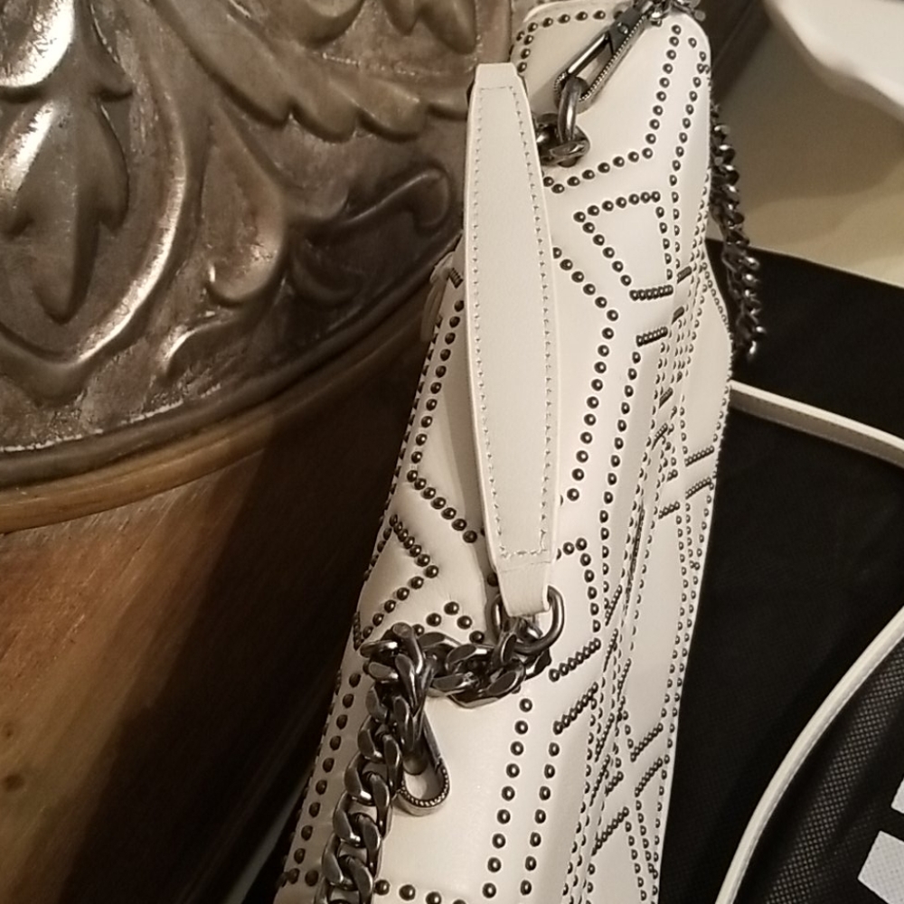 Aimee Kestenberg White Studded Shoulder Bag - Picture 9 of 16